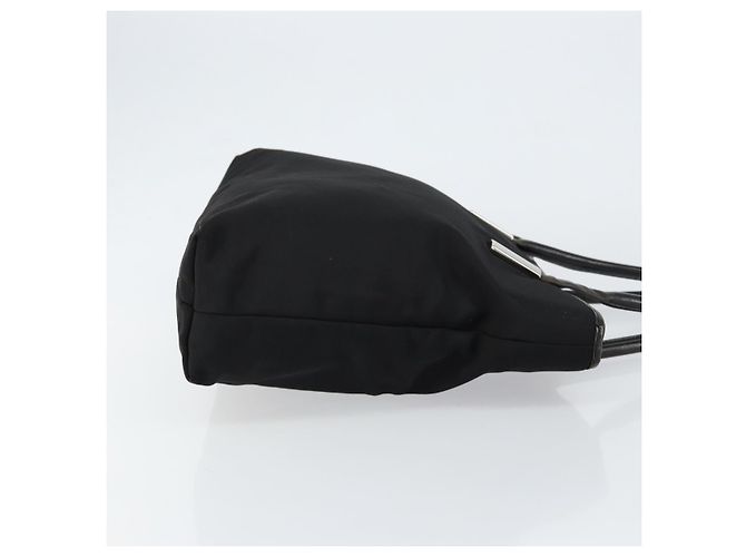 Borsa a mano GUCCI in nylon nero argento 002 2123 0457 Auth 148385 - vista 3