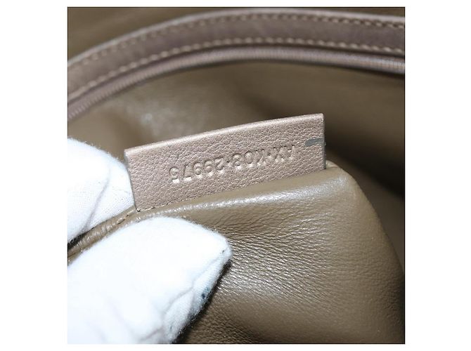 Bulgari Borsa Tote in Pelle Champagne Oro Auth bs30583 D'oro - vista 12