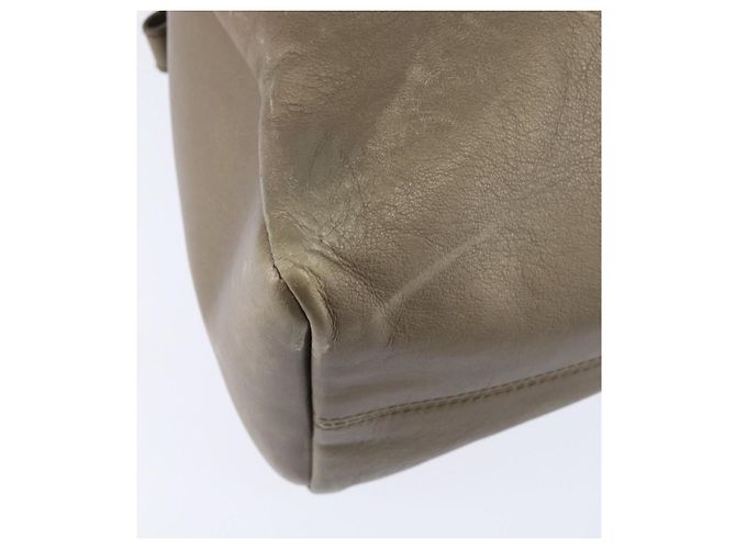 Bulgari Borsa Tote in Pelle Champagne Oro Auth bs30583 D'oro - vista 15