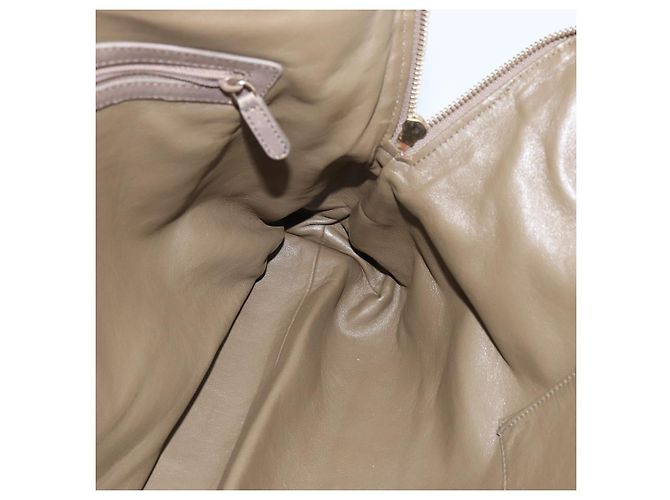 Bulgari Borsa Tote in Pelle Champagne Oro Auth bs30583 D'oro - vista 19