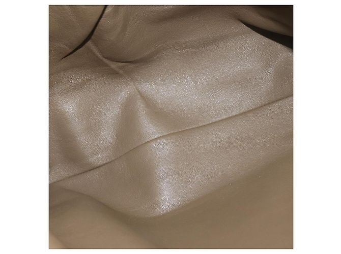 Bulgari Borsa Tote in Pelle Champagne Oro Auth bs30583 D'oro - vista 22