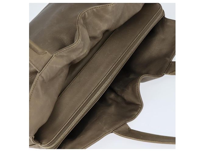 Bulgari Borsa Tote in Pelle Champagne Oro Auth bs30583 D'oro - vista 6
