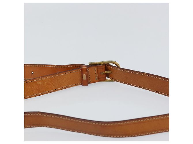 Céline Borsa a Spalla in Tela Macadam CELINE PVC Marrone Oro Auth bs30306 D'oro - vista 8