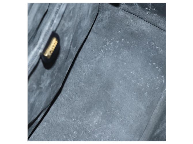 Borsa Boston GG Canvas Gucci Nera Oro Auth 121312 Nero D'oro - vista 11