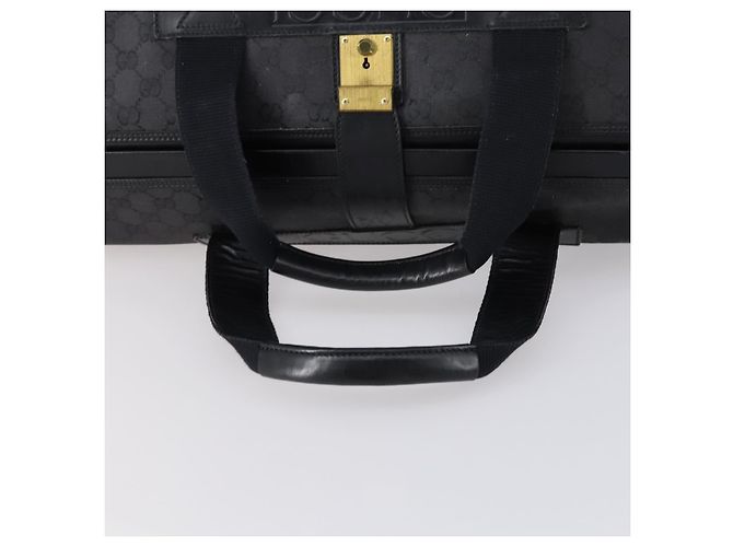 Borsa Boston GG Canvas Gucci Nera Oro Auth 121312 Nero D'oro - vista 7