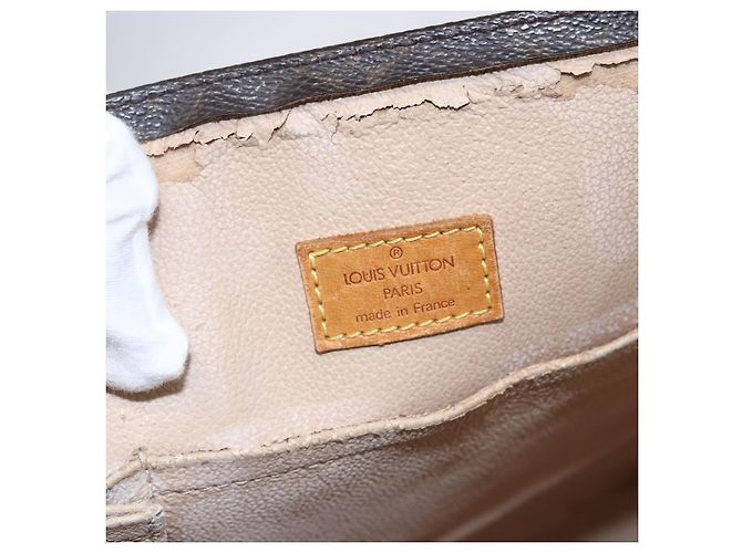 LOUIS VUITTON Borsa Sac Plat Monogram M51140 LV Auth 147755 Monogramma - vista 10