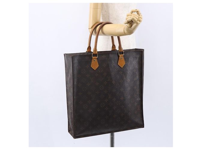 LOUIS VUITTON Borsa Sac Plat Monogram M51140 LV Auth 147755 Monogramma - vista 20