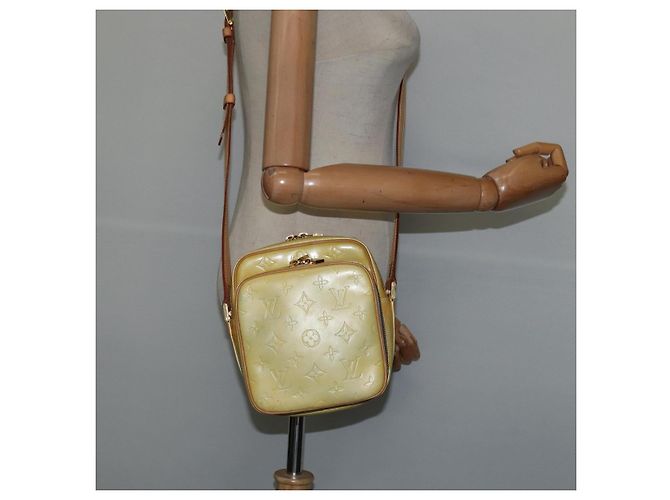 LOUIS VUITTON Borsa a spalla Wooster Monogram Vernis Grigio M91036 LV Auth 146779 - vista 21