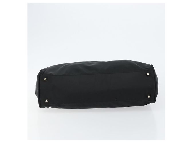 Borsa Tote Prada in Nylon Nero Argento Auth bs29772 - vista 5