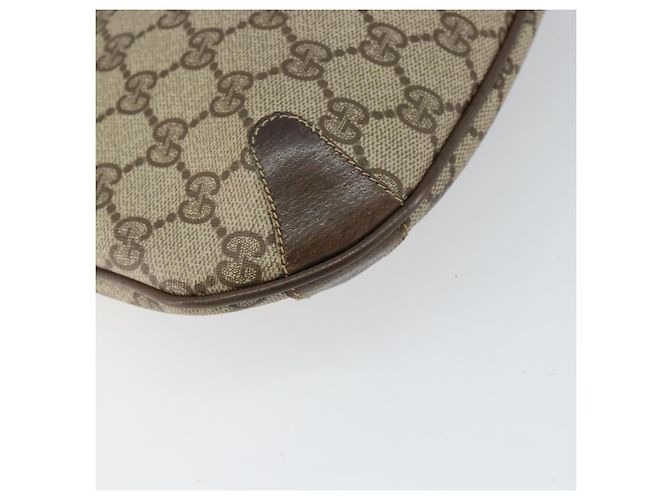 Borsa Gucci GG Supreme Web Sherry Line in PVC Beige Oro 904 02 020 Auth BA7124 D'oro - vista 16