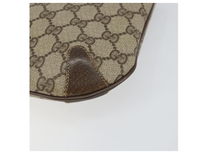 Borsa Gucci GG Supreme Web Sherry Line in PVC Beige Oro 904 02 020 Auth BA7124 D'oro - vista 9