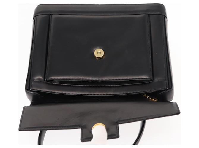 Borsa a mano GIVENCHY in pelle nera e oro Auth 146592 Nero D'oro - vista 10