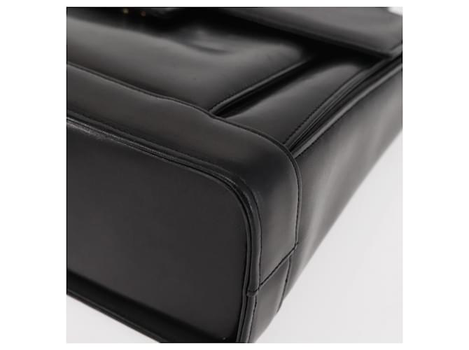 Borsa a mano GIVENCHY in pelle nera e oro Auth 146592 Nero D'oro - vista 14
