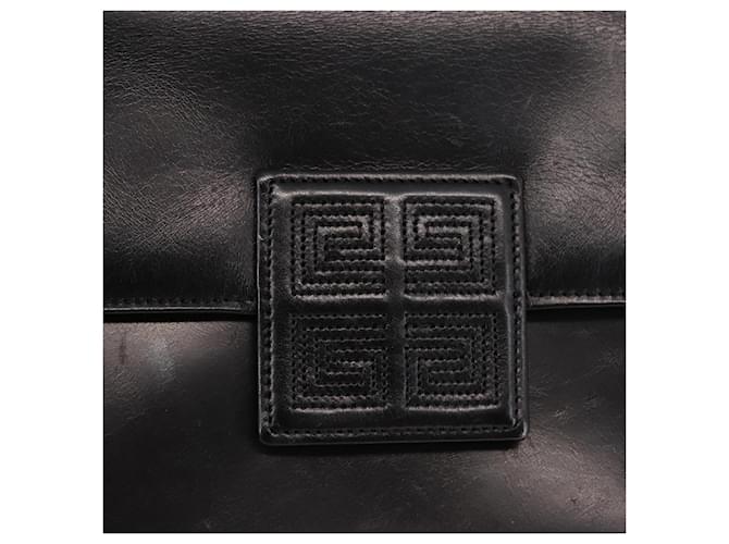 Borsa a mano GIVENCHY in pelle nera e oro Auth 146592 Nero D'oro - vista 17