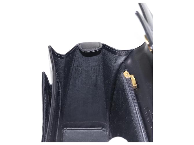 Borsa a mano GIVENCHY in pelle nera e oro Auth 146592 Nero D'oro - vista 20