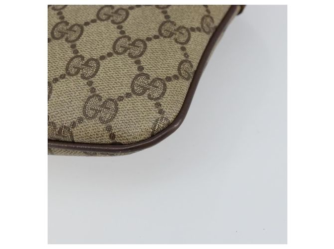 Sac Sherry Line GG Supreme Web de GUCCI en PVC beige et or 904 02 047 Auth 147496 Doré - vue 14