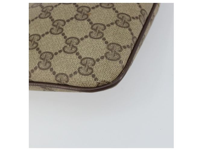 Sac Sherry Line GG Supreme Web de GUCCI en PVC beige et or 904 02 047 Auth 147496 Doré - vue 15