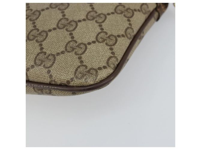 Sac Sherry Line GG Supreme Web de GUCCI en PVC beige et or 904 02 047 Auth 147496 Doré - vue 16