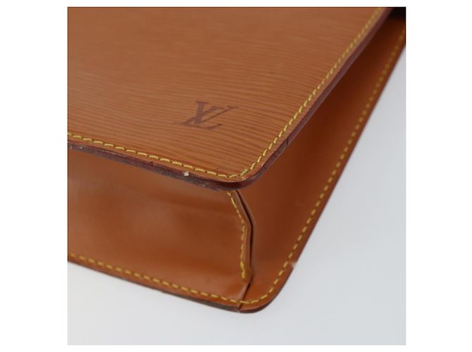LOUIS VUITTON Pochette Uomo Epi Borsa Marrone Zipangu Oro M52528 LV Auth 148065 - vista 14