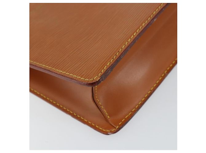 LOUIS VUITTON Pochette Uomo Epi Borsa Marrone Zipangu Oro M52528 LV Auth 148065 - vista 15
