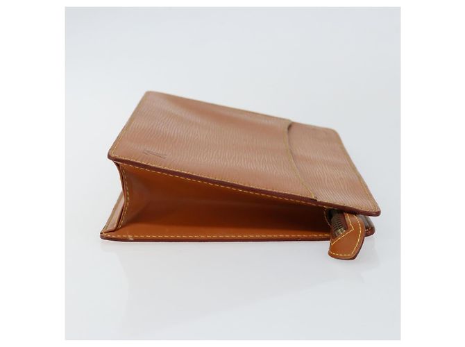 LOUIS VUITTON Pochette Uomo Epi Borsa Marrone Zipangu Oro M52528 LV Auth 148065 - vista 3