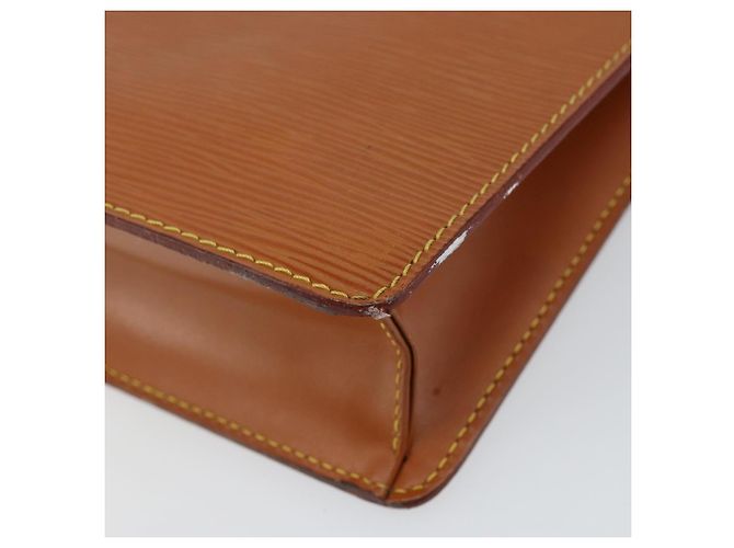 LOUIS VUITTON Pochette Uomo Epi Borsa Marrone Zipangu Oro M52528 LV Auth 148065 - vista 7