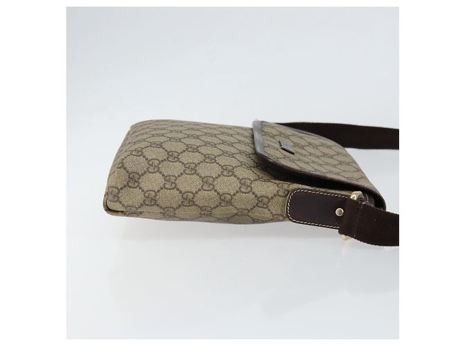 Gucci Borsa a Spalla GG Supreme PVC Beige Oro 223666 Auth 148414 - vista 3