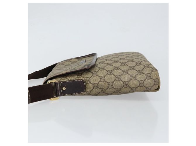 Gucci Borsa a Spalla GG Supreme PVC Beige Oro 223666 Auth 148414 - vista 4