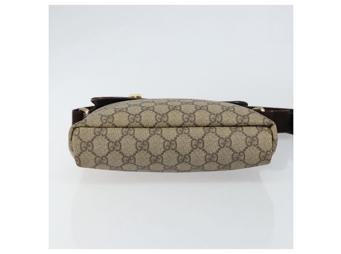Gucci Borsa a Spalla GG Supreme PVC Beige Oro 223666 Auth 148414 - vista 5