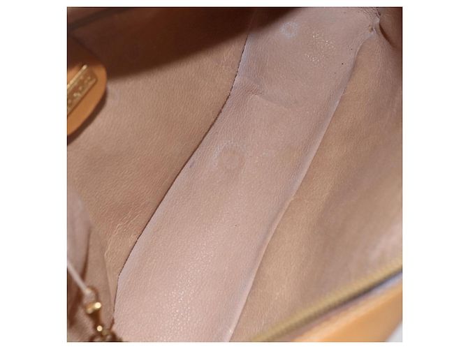 Borsa Sherry Line in PVC Beige Micro GG Supreme Web di GUCCI 001 23 0942 Auth ki6128 D'oro - vista 11