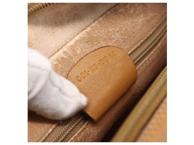 Borsa Sherry Line in PVC Beige Micro GG Supreme Web di GUCCI 001 23 0942 Auth ki6128 D'oro - vista 12