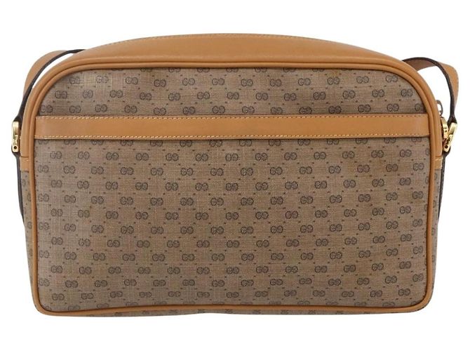 Borsa Sherry Line in PVC Beige Micro GG Supreme Web di GUCCI 001 23 0942 Auth ki6128 D'oro - vista 2