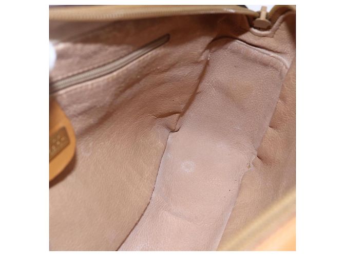 Borsa Sherry Line in PVC Beige Micro GG Supreme Web di GUCCI 001 23 0942 Auth ki6128 D'oro - vista 20