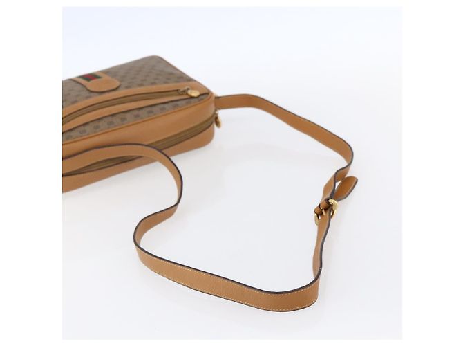Borsa Sherry Line in PVC Beige Micro GG Supreme Web di GUCCI 001 23 0942 Auth ki6128 D'oro - vista 7