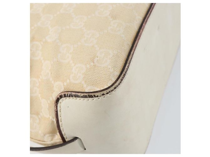 Gucci Borsa tote in tela GG beige 107757 Auth 148167 - vista 16