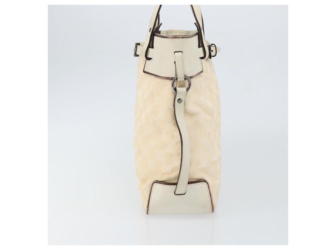 Gucci Borsa tote in tela GG beige 107757 Auth 148167 - vista 4