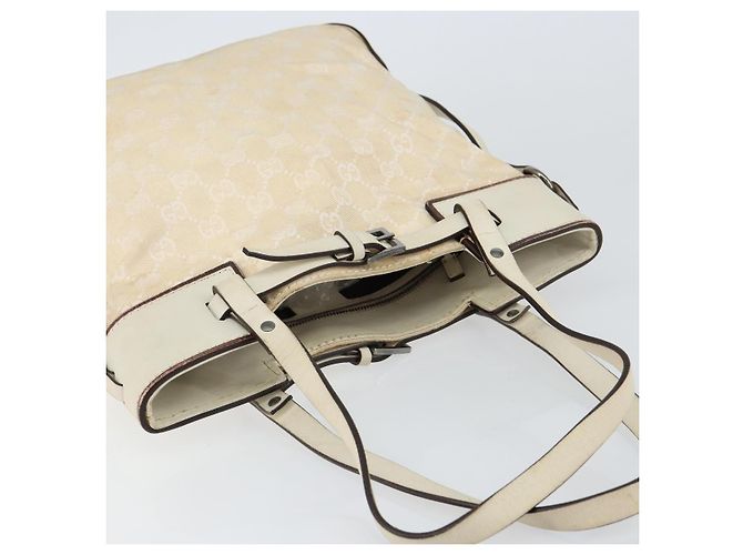 Gucci Borsa tote in tela GG beige 107757 Auth 148167 - vista 6