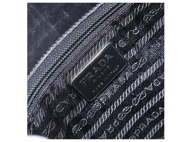 Borsa a Spalla in Pelle Nera PRADA Auth ep11820 Nero - vista 18