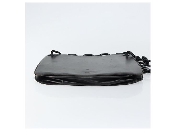 Borsa a Spalla in Pelle Nera PRADA Auth ep11820 Nero - vista 5