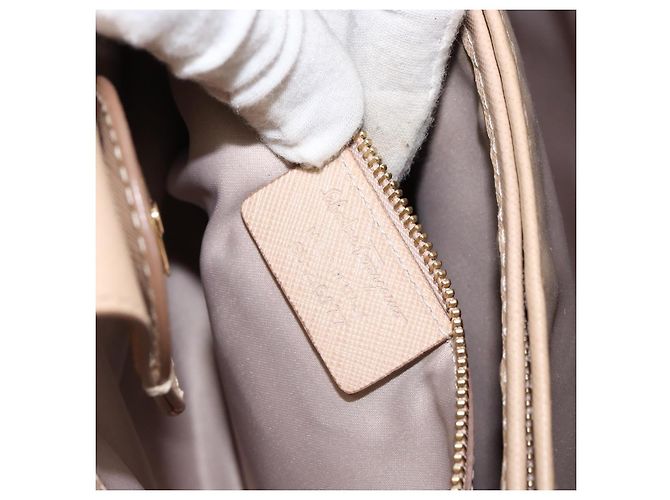 Borsa a Spalla Salvatore Ferragamo in Pelle Oro Beige Auth ka111 D'oro - vista 12