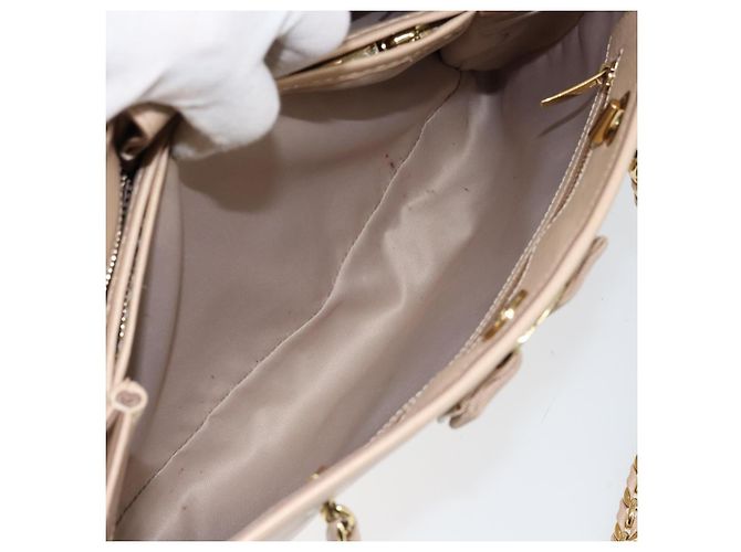 Borsa a Spalla Salvatore Ferragamo in Pelle Oro Beige Auth ka111 D'oro - vista 24