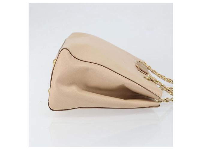 Borsa a Spalla Salvatore Ferragamo in Pelle Oro Beige Auth ka111 D'oro - vista 3