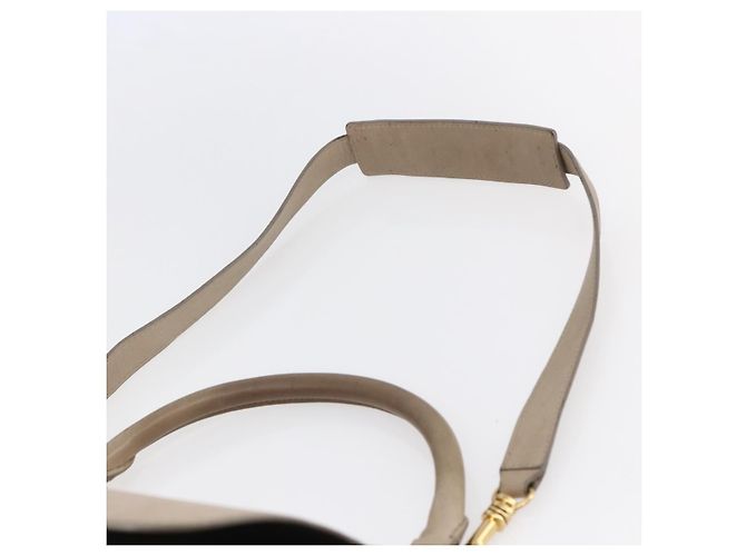 Céline Borsa Trapeze in pelle 2 in 1 beige oro Auth bs30311 D'oro - vista 15