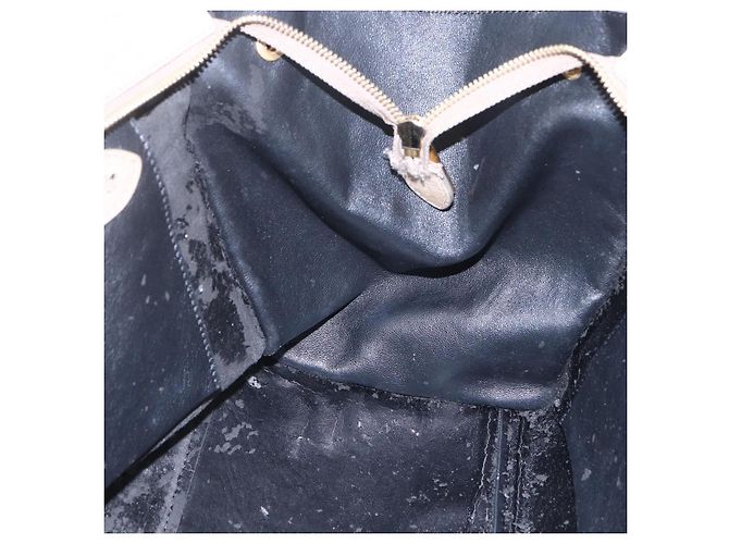 Céline Borsa Trapeze in pelle 2 in 1 beige oro Auth bs30311 D'oro - vista 20