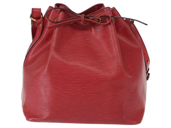 Noe LOUIS VUITTON Borsa a Spalla Petit Noé Epi Rossa M44107 LV Auth 150540 Rosso - vista 13