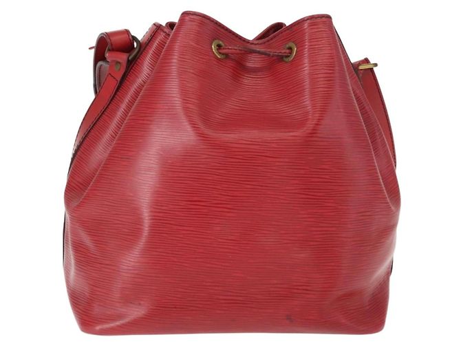 Noe LOUIS VUITTON Borsa a Spalla Petit Noé Epi Rossa M44107 LV Auth 150540 Rosso - vista 2