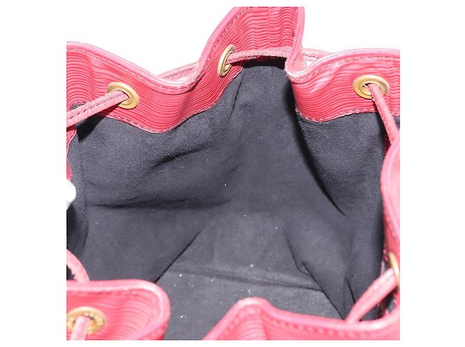 Noe LOUIS VUITTON Borsa a Spalla Petit Noé Epi Rossa M44107 LV Auth 150540 Rosso - vista 22