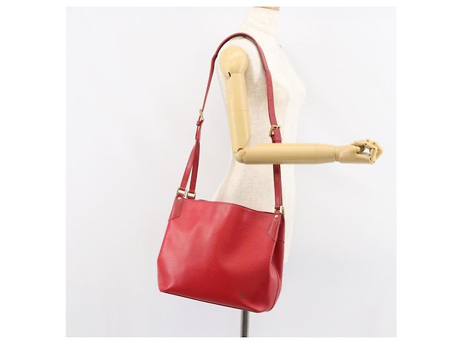 LOUIS VUITTON Borsa a Spalla Epi Mandala MM Rossa M5889E LV Auth 150564 Rosso - vista 23