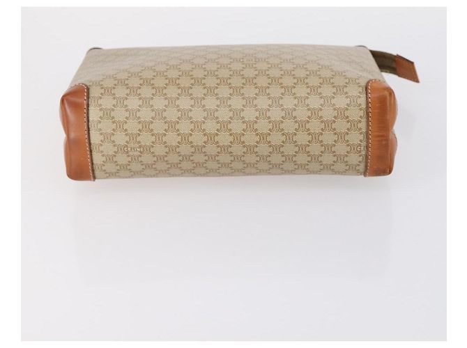 Céline Borsa a tracolla Cartier CELINE in PVC pelle 2 pezzi beige bordeaux Auth BA6920 Bordò - vista 13