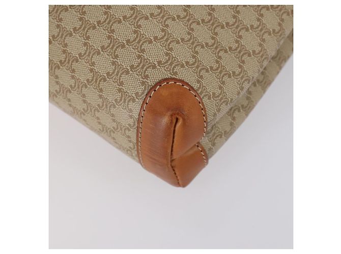 Céline Borsa a tracolla Cartier CELINE in PVC pelle 2 pezzi beige bordeaux Auth BA6920 Bordò - vista 14